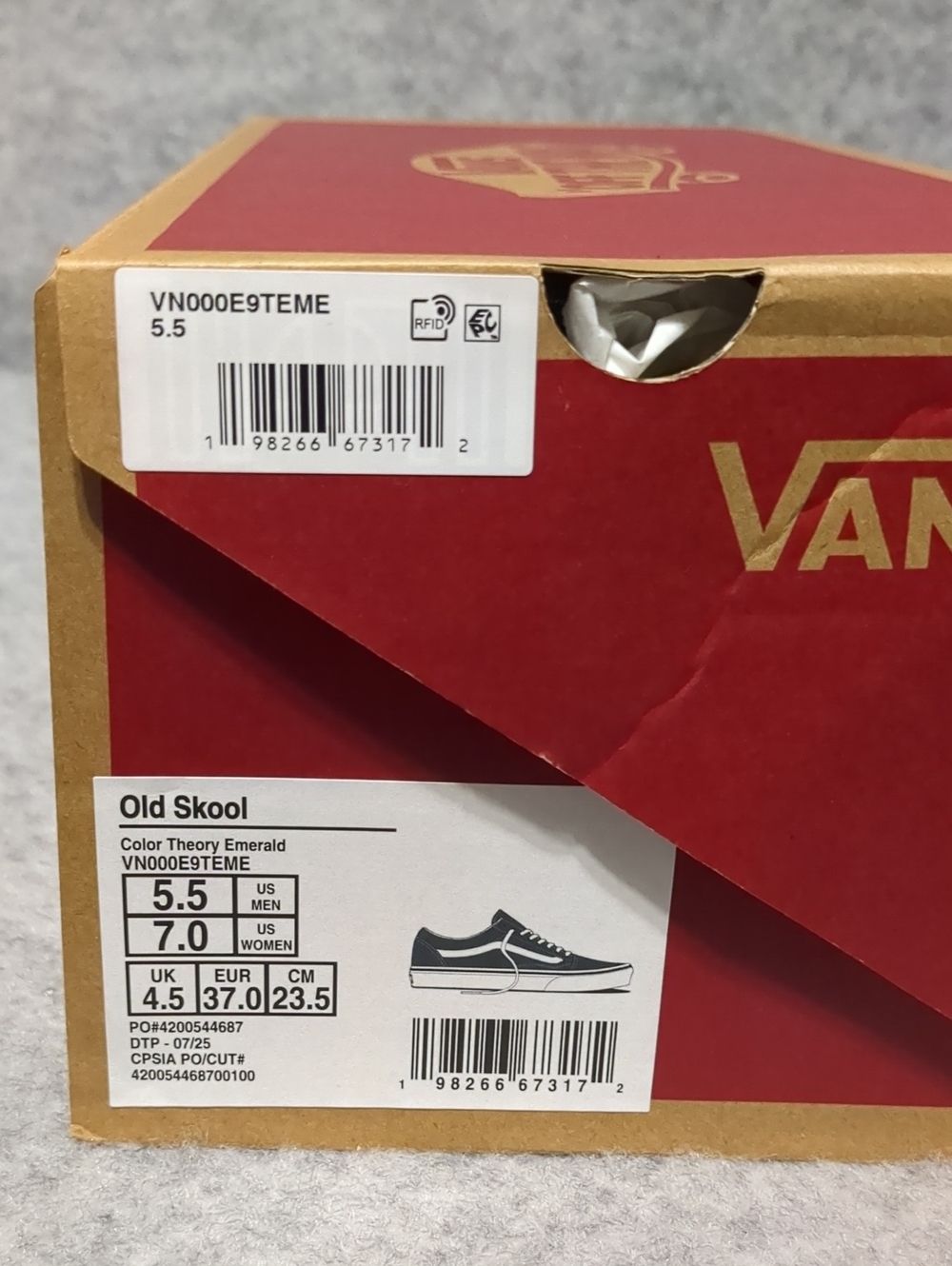 VANS OLD SKOOL SCARAB Theory Emerald GREEN Women’s Sz 7 NIB - Picture 9 of 9